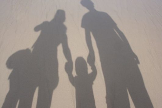 a family enjoying at a beach in Andaman