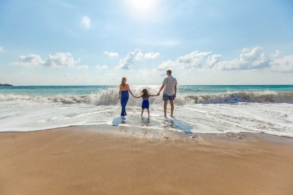 a family venturing into the Andaman Sea