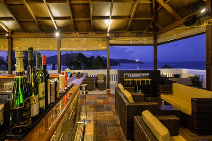 The rooftop bar at Seashell in Port Blair