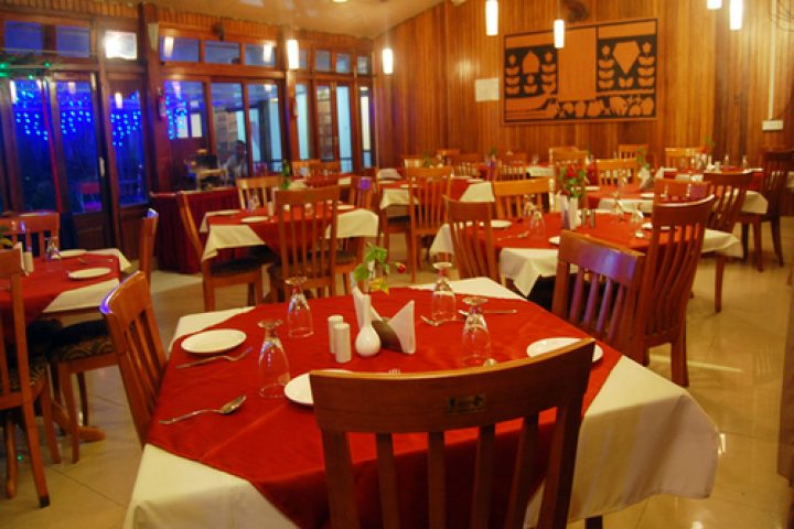 The restaurant at Megapode Nest in Port Blair