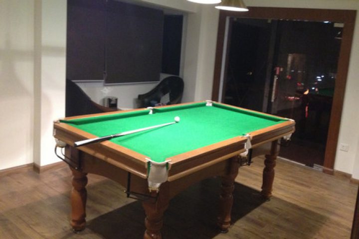 A pool table at North Reef in Port Blair