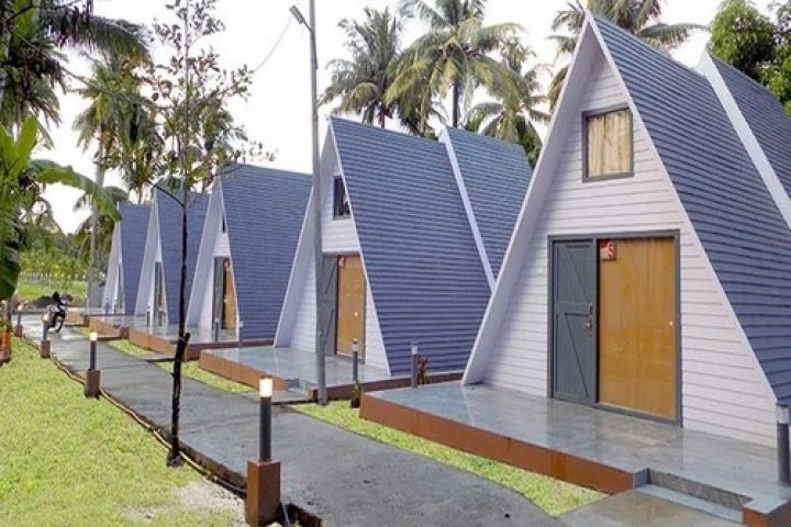 The cottages at Vacation Village in Neil Island