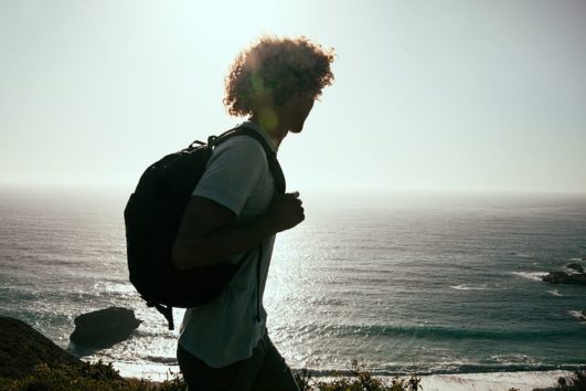 A backpacker exploring the Andaman Islands