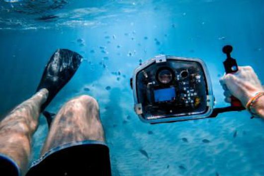 A scuba diver exploring the Andaman Sea