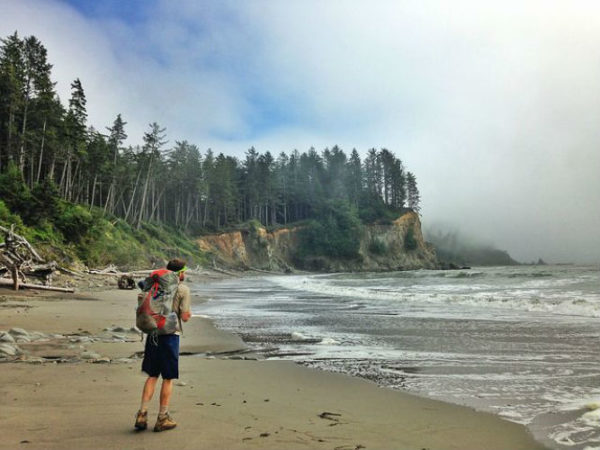 A backpacker goes straight to the beach after reaching Andaman