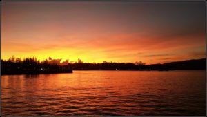 An exotic sunset as seen from Radhanagar Beach